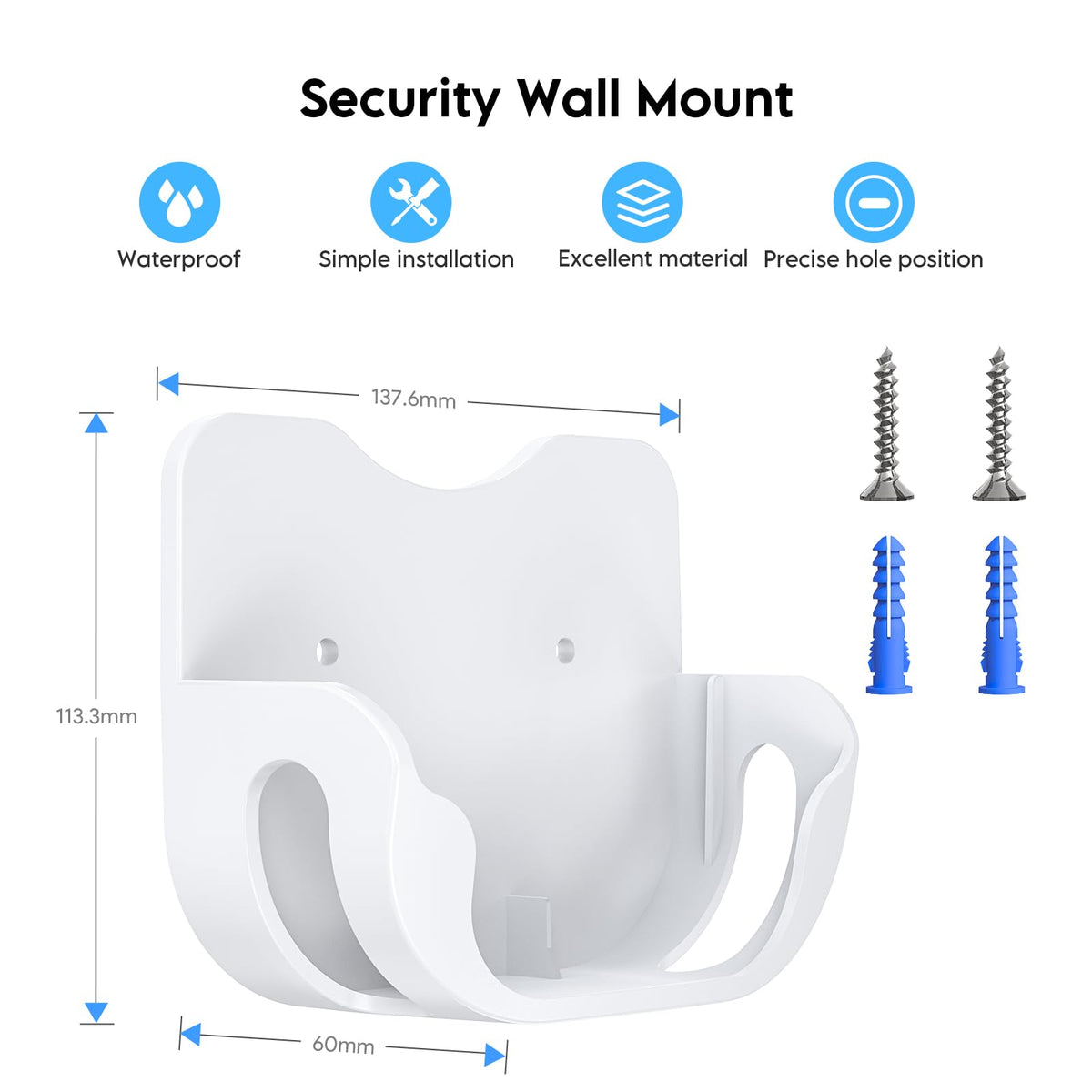 Survadv eero7 cable management groove hides wires for a tidy setup