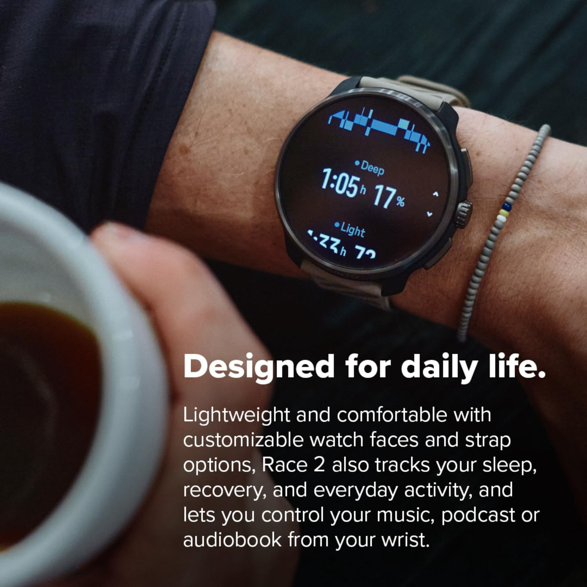 SUUNTO Race 2 battery life highlight for extended sessions
