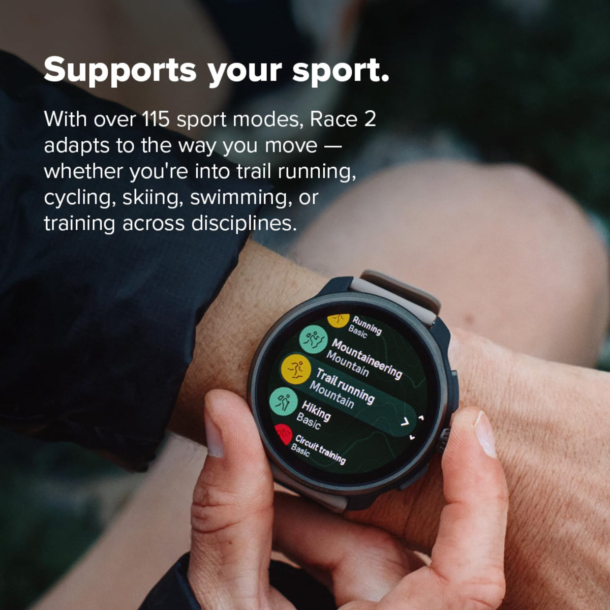 SUUNTO Race 2 daily wear with customizable faces