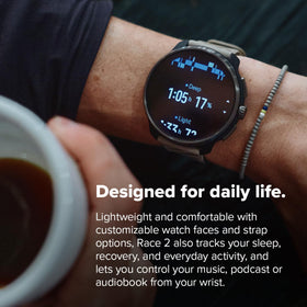 SUUNTO Race 2 dual GNSS mapping enables precise route tracking on trails