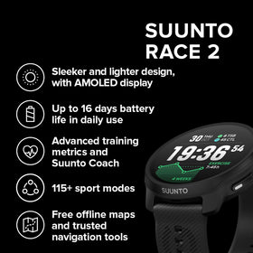 SUUNTO Race 2 dual-GNSS captures precise outdoor routes