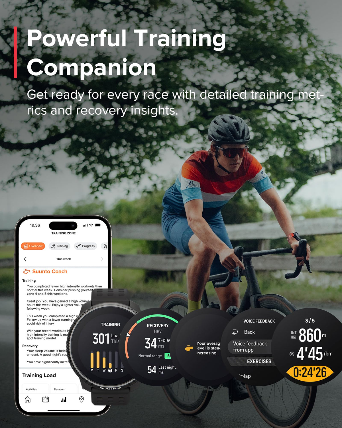 SUUNTO Race battery-life on wrist demonstrating long endurance