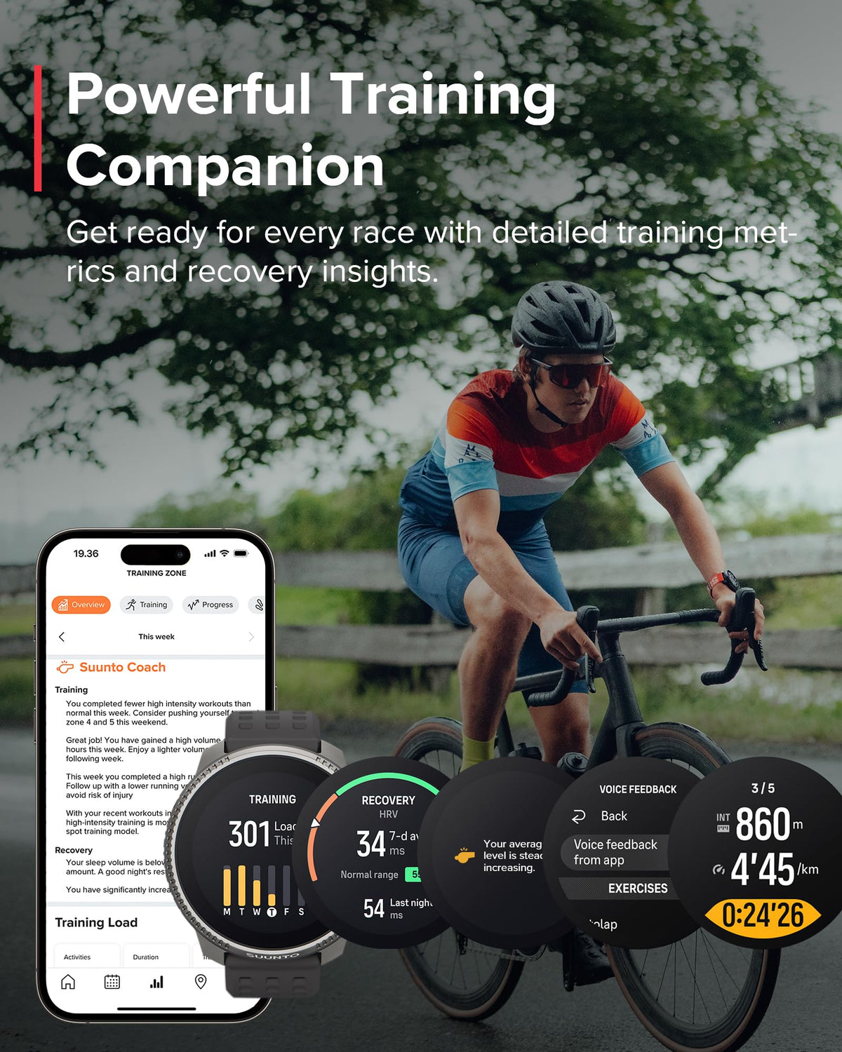 SUUNTO Race long battery life supports extended workouts and multi-day use