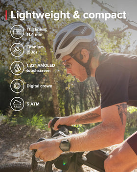 SUUNTO Race S digital crown enables easy navigation in any condition