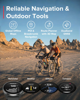 SUUNTO Race S dual GNSS tracking ensures accurate routes anywhere