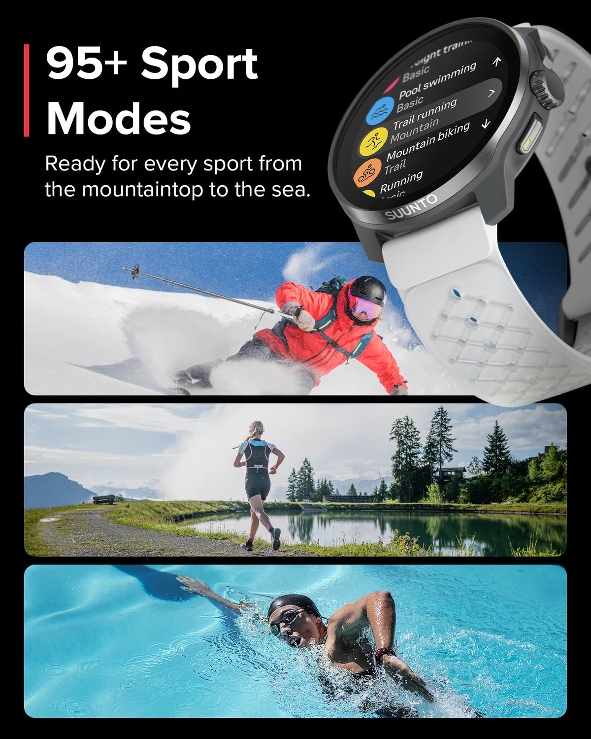 SUUNTO Race S wellness tracking supports daily health insights