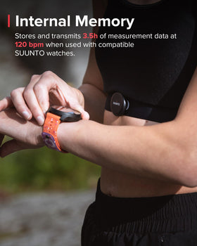 SUUNTO Smart Heart Rate Belt bike-mount-attachment enables on-handlebar use.