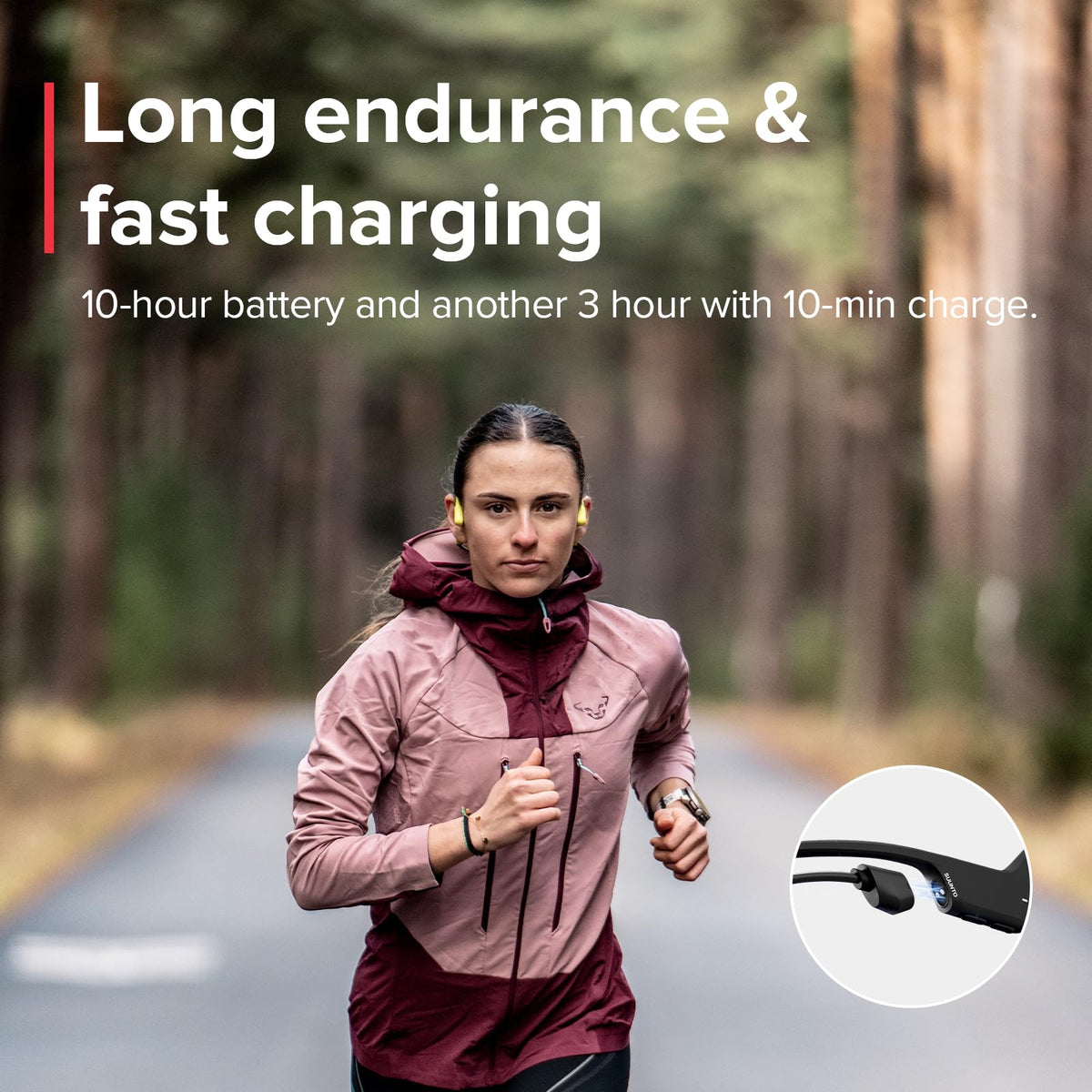SUUNTO Sonic dual microphones capture clear calls during workouts