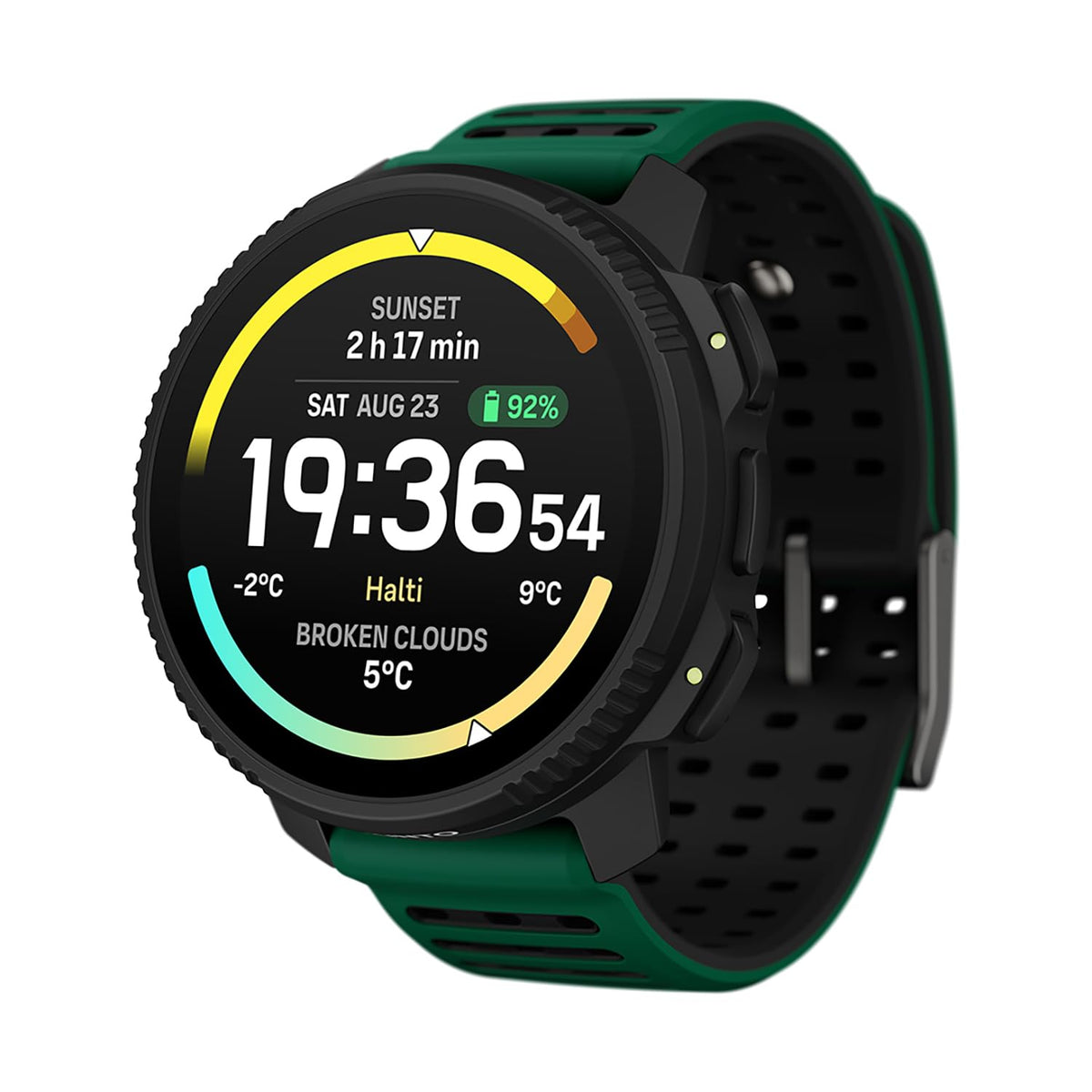 SUUNTO Vertical 2 GPS sport watch in action during training