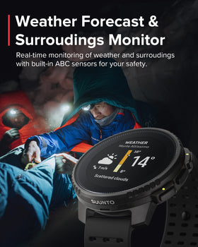 SUUNTO Vertical breadcrumb navigation and POIs on display