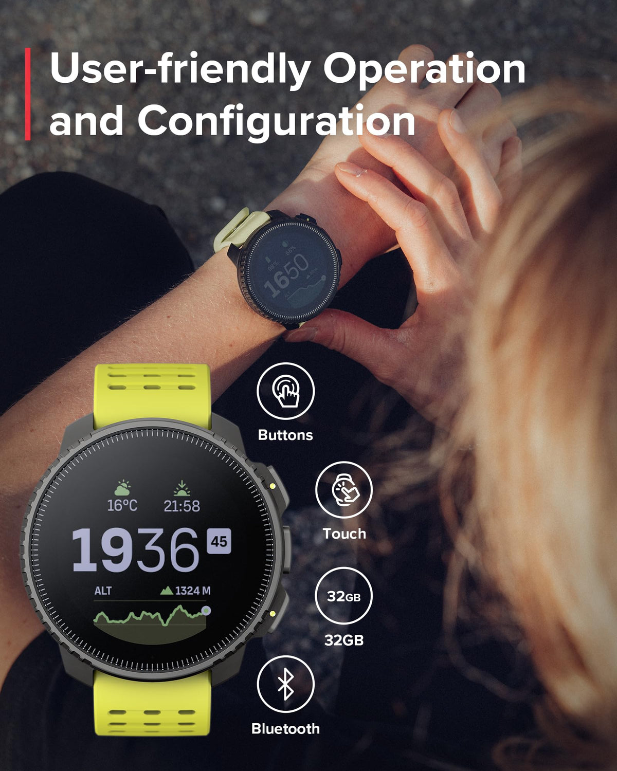 SUUNTO Vertical offline color maps enable exploration without cell coverage