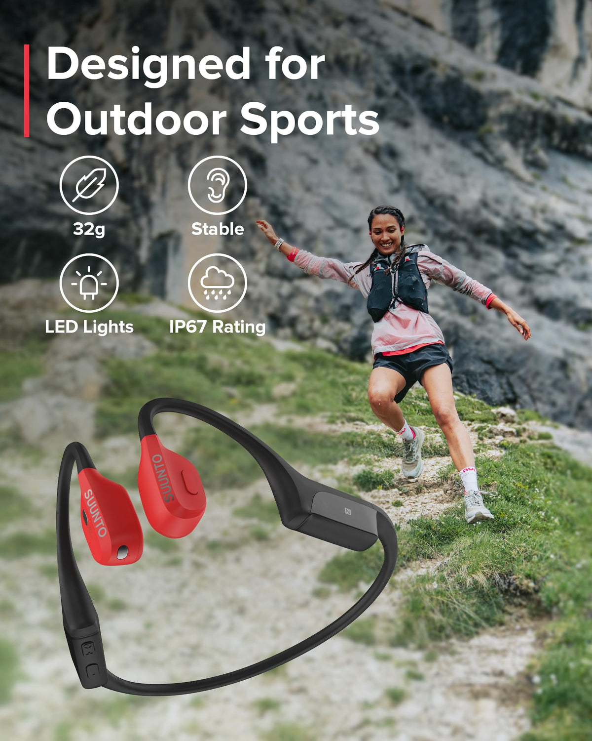 SUUNTO Wing app-based controls tailor light modes and settings on the go.