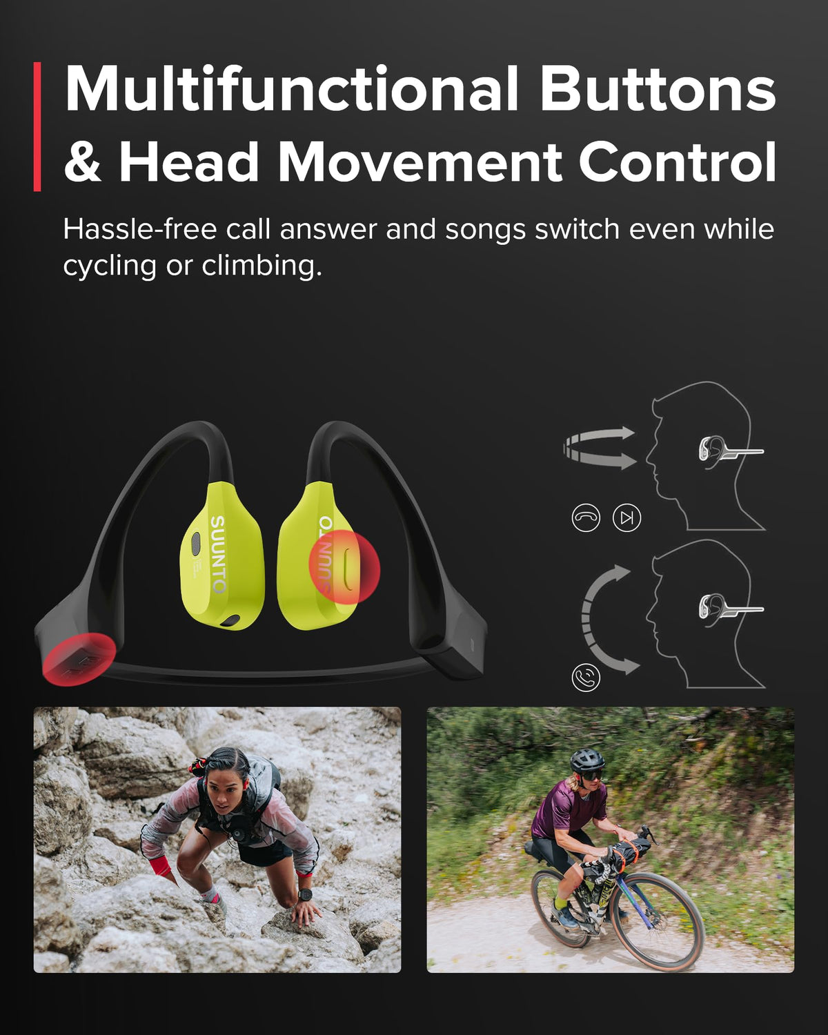 SUUNTO Wing IP67 sweatproof design withstands rain and sweat.