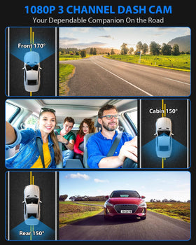 SUVCON dash cam cabin camera delivers clear interior footage at 150°