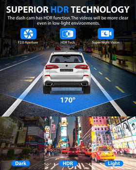 SUVCON dash cam easy installation for plug-and-play setup