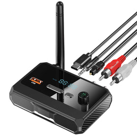 SUYEE Bluetooth receiver front view for seamless music streaming to your stereo.