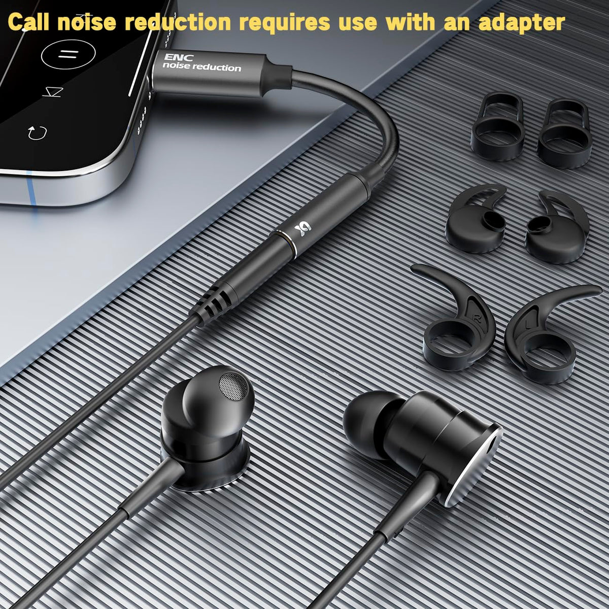 Suyuzrey wired headphones offer noise canceling calls for clear conversations.