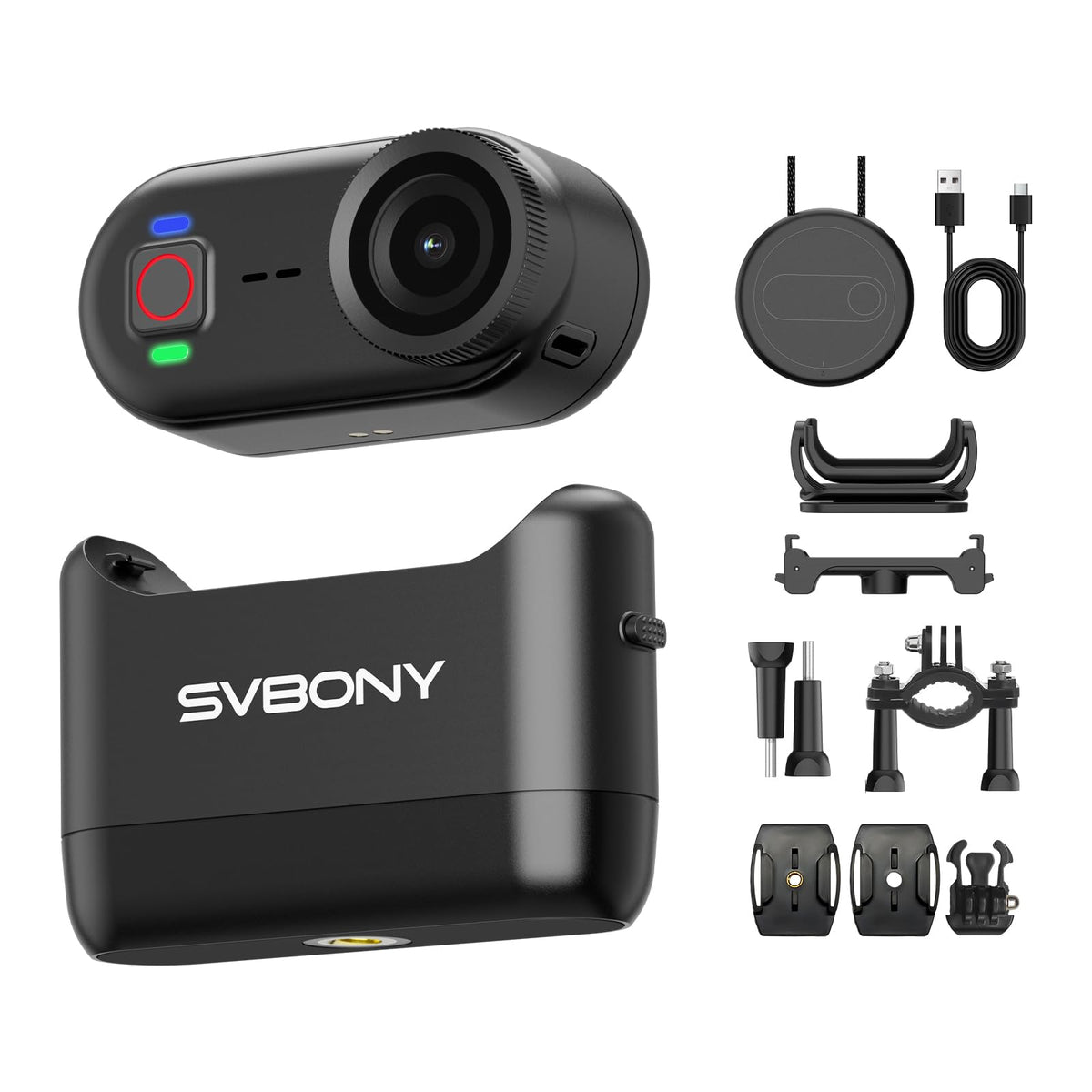 SVBONY M3 front view captures crisp 4K footage for daily vlogging.