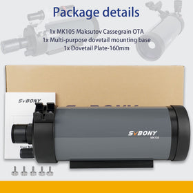 SVBONY MK105 extinction-tube design reduces stray light.