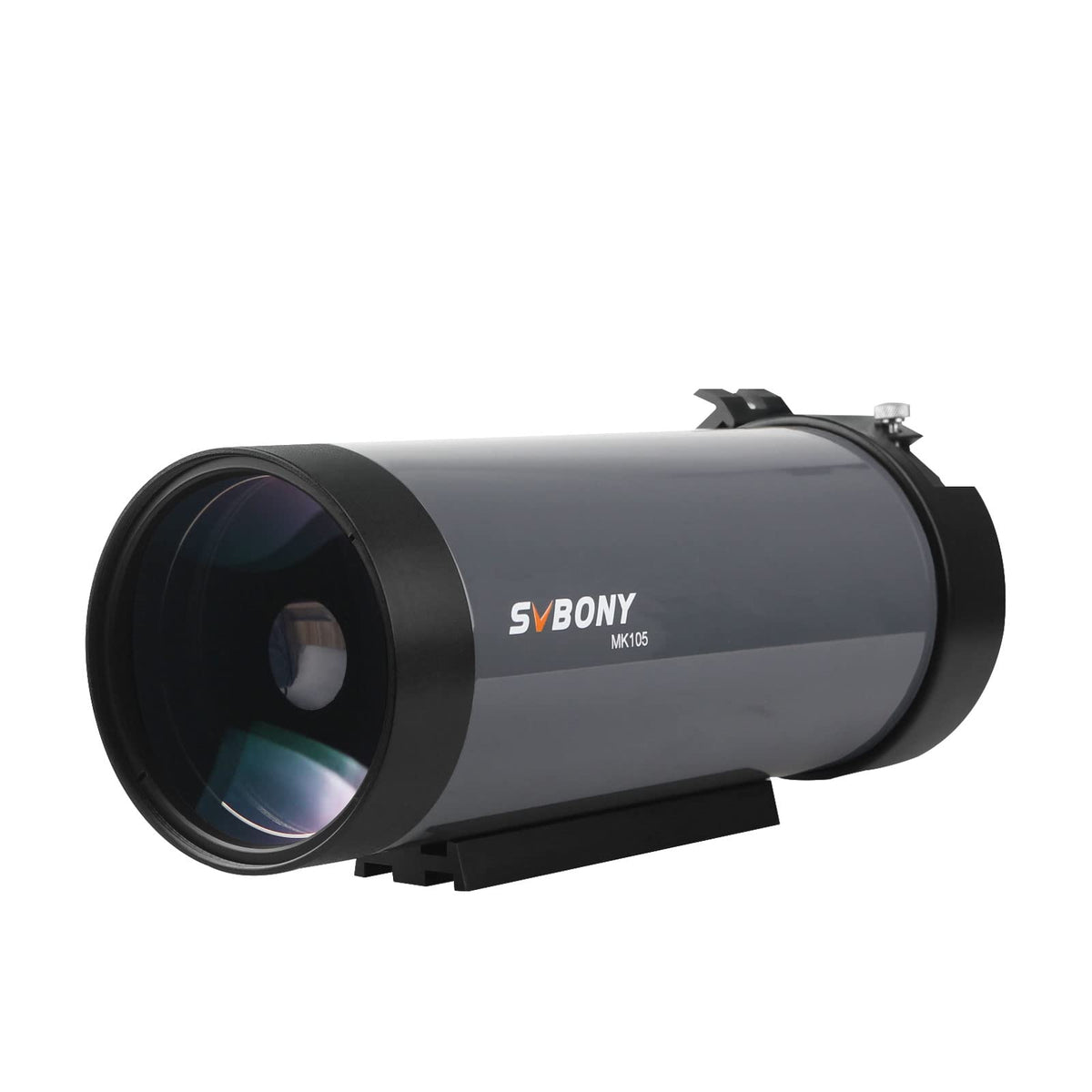 SVBONY MK105 front view, compact catadioptric design for easy setup.