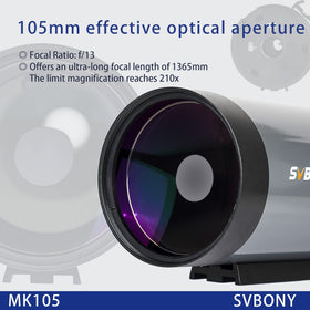 SVBONY MK105 side view highlighting the telescope’s form and balance.