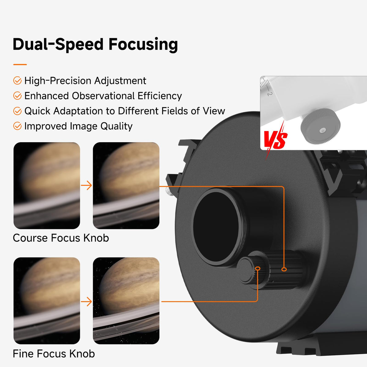 SVBONY MK127 Maksutov-Cassegrain optics delivering high-contrast images.