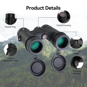 SVBONY SV202 lens cap helps prevent loss during trips