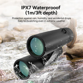 SVBONY SV202 rubber-armored exterior for secure grip in rugged outdoor conditions.