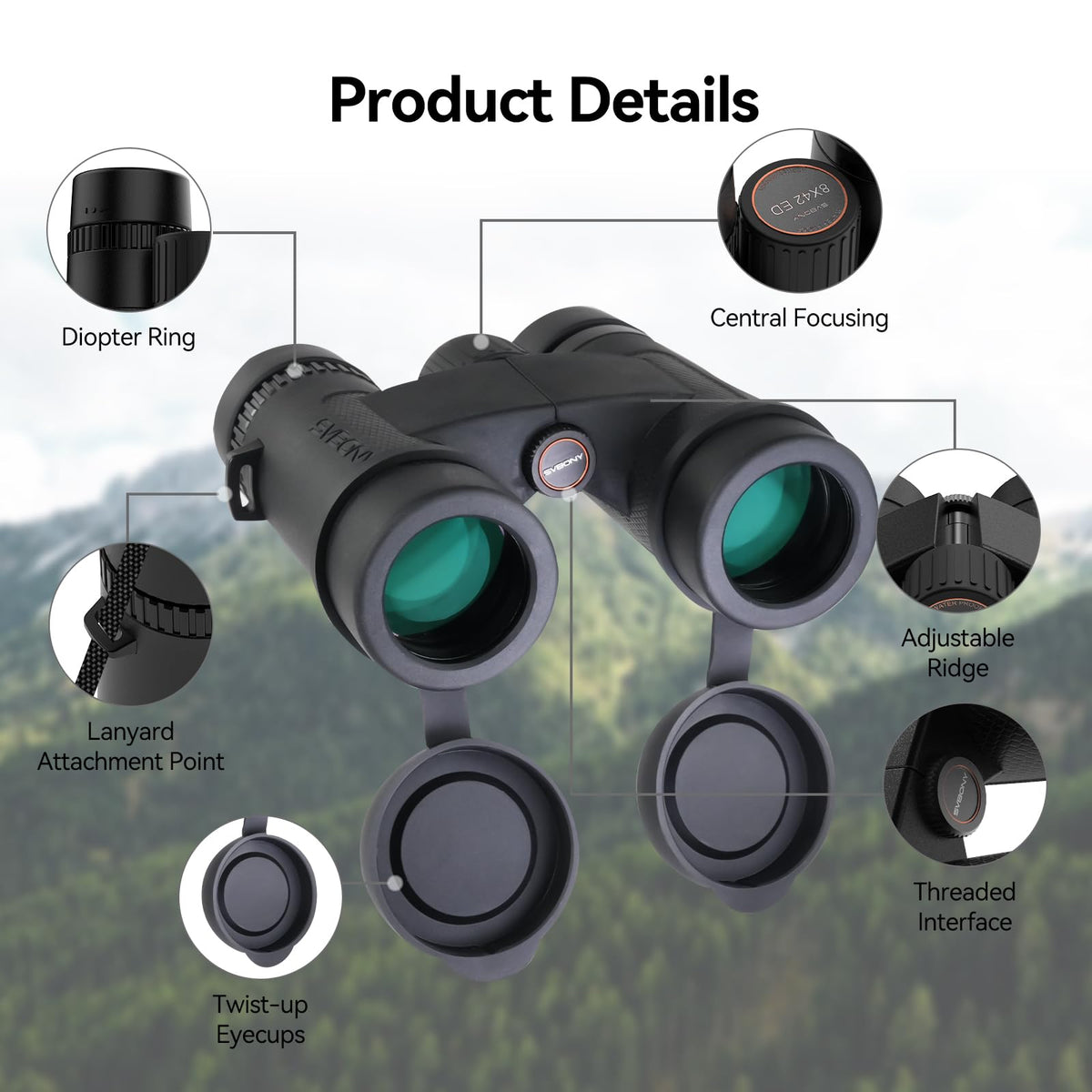 SV202 integrated tripod mount enables steady coastal viewing