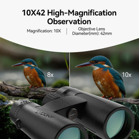 SVBONY SV202 wide field of view captures expansive seabird scenery