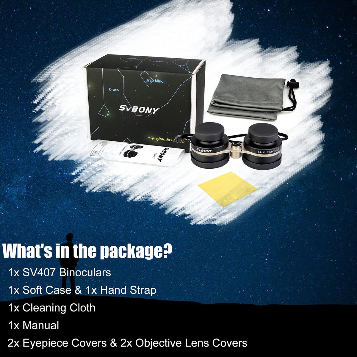 SVBONY SV407 1 m minimum focus enables quick setup