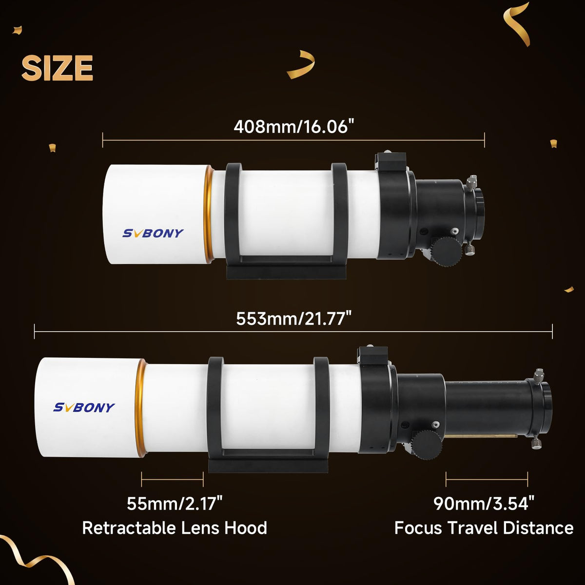 SVBONY SV48P fully multi-coated green lens maximizes light transmission