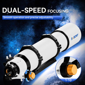 SVBONY SV48P rotatable tube enables flexible viewing angles during sessions.