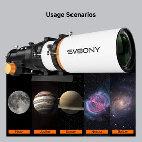 SVBONY SV503 70mm aperture yields bright, crisp views of galaxies and nebulae