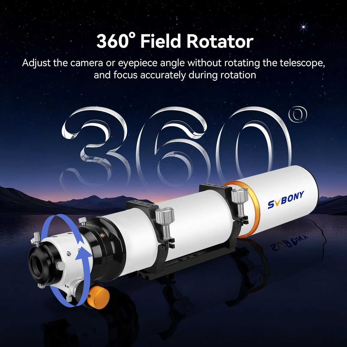 SVBONY SV503 dual-speed focuser enables precise focusing during imaging