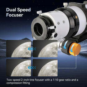 Fully multi-coated optics brighten the SV503 field of view.