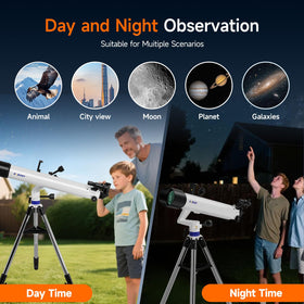 SVBONY SV520 fully multi-coated optics maximize light transmission and contrast.