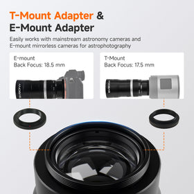 SVBONY SV535 APO offers versatile mounting options for trips and mirrorless setups