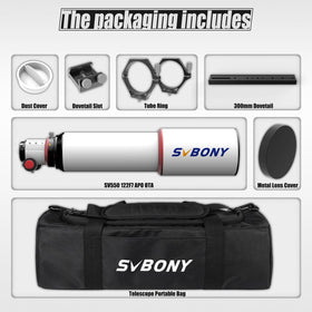 SVBONY SV550 2.5-inch focuser supports smooth, precise focusing in the field.