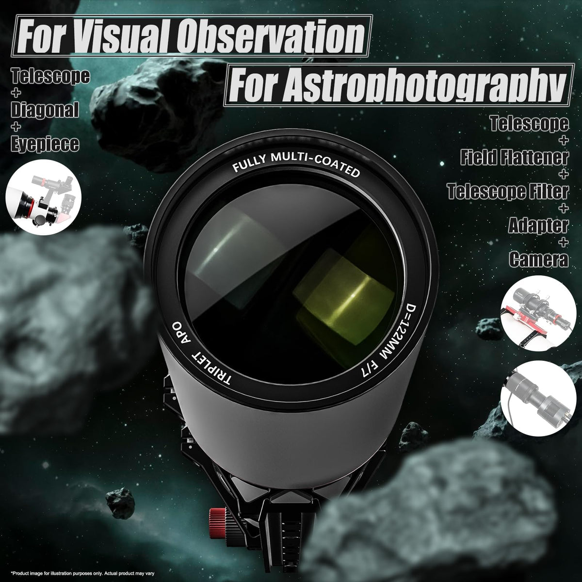 SVBONY SV550 field setup shown for observing and imaging on location.