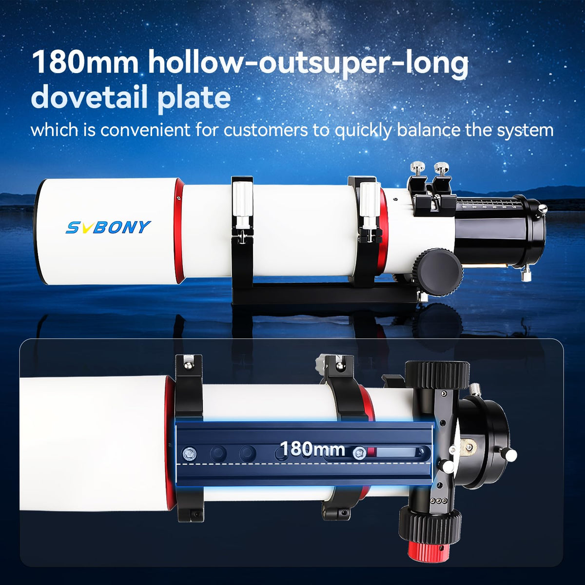 SVBONY SV550 magnesium alloy body ensures sturdy, durable use.