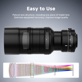 SVBONY SV555 variable aperture dial adapts to lighting.