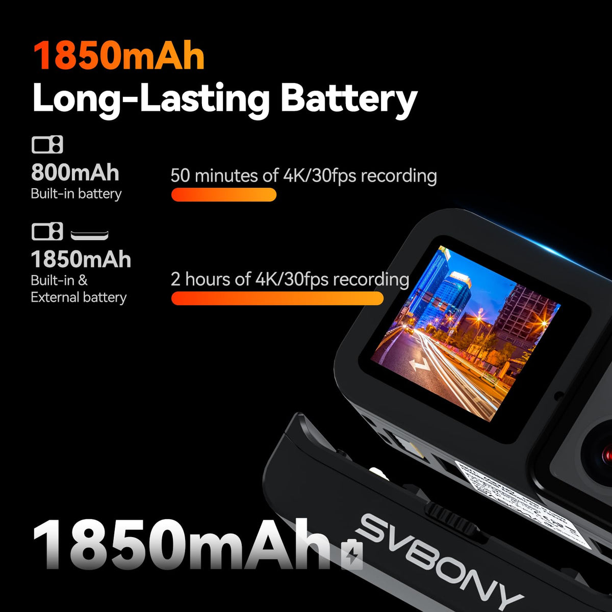 SVBONY SVGo rear touchscreen display for easy menu control