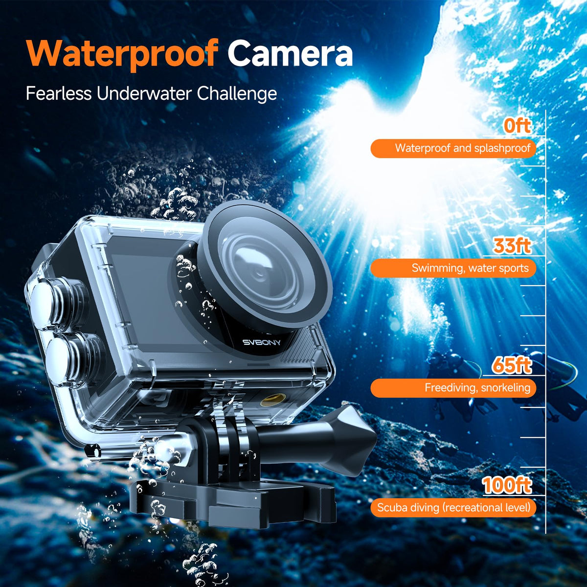 SVGo2 deep-water shot at 98 feet highlighting clear marine details