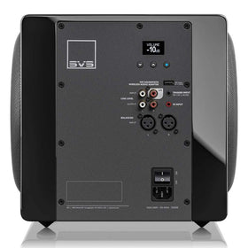 SVS 3000 Micro R Evolution DSP monitors show precise bass tuning.