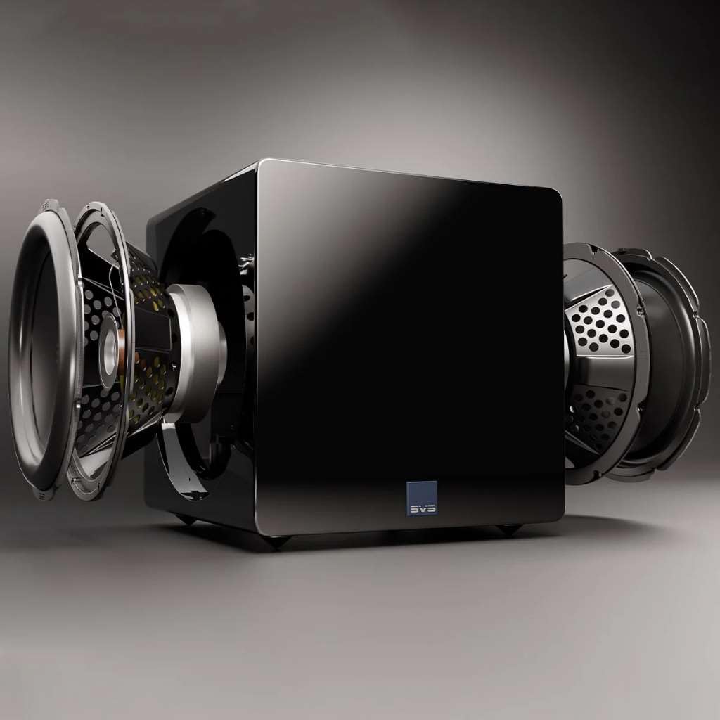 SVS 3000 Micro R Evolution unboxing image highlights quick setup options.