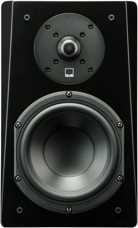 SVS Prime Bookshelf woofer detail, 6.5-inch unit delivering precise midrange and bass