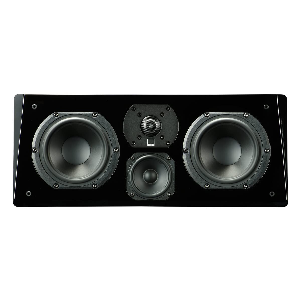 SVS Prime Center highlights smooth transitions via 3-way crossover for balanced front stage.