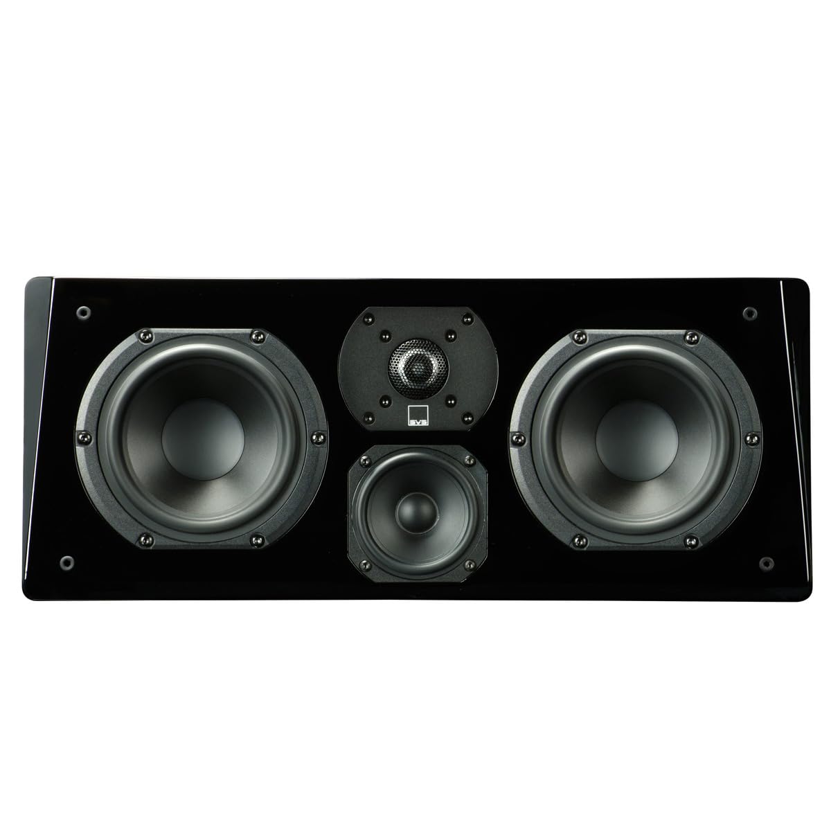 SVS Prime Center woofer detail with cast basket for precise bass.