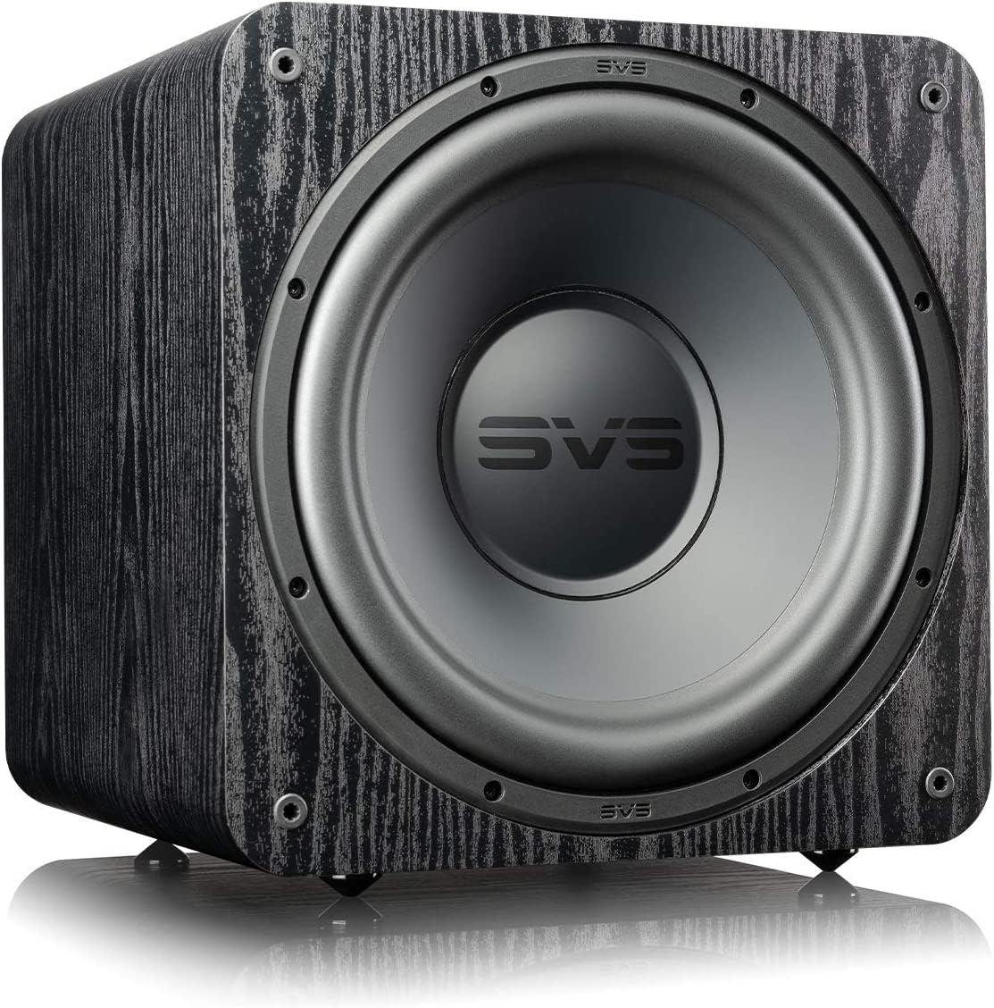 SVS SB-1000 Pro front view shows compact sealed subwoofer for precise bass.